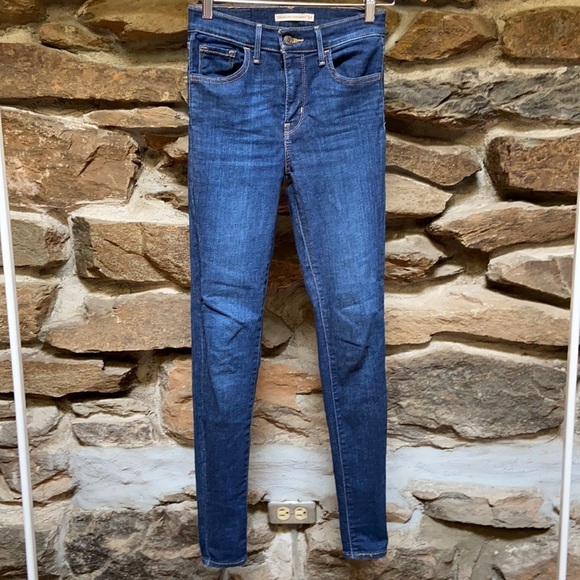 ⚡️SOLD⚡️Levi’s 720 High Rise Super Skinny Jeans Denim 24 - Picture 1 of 4